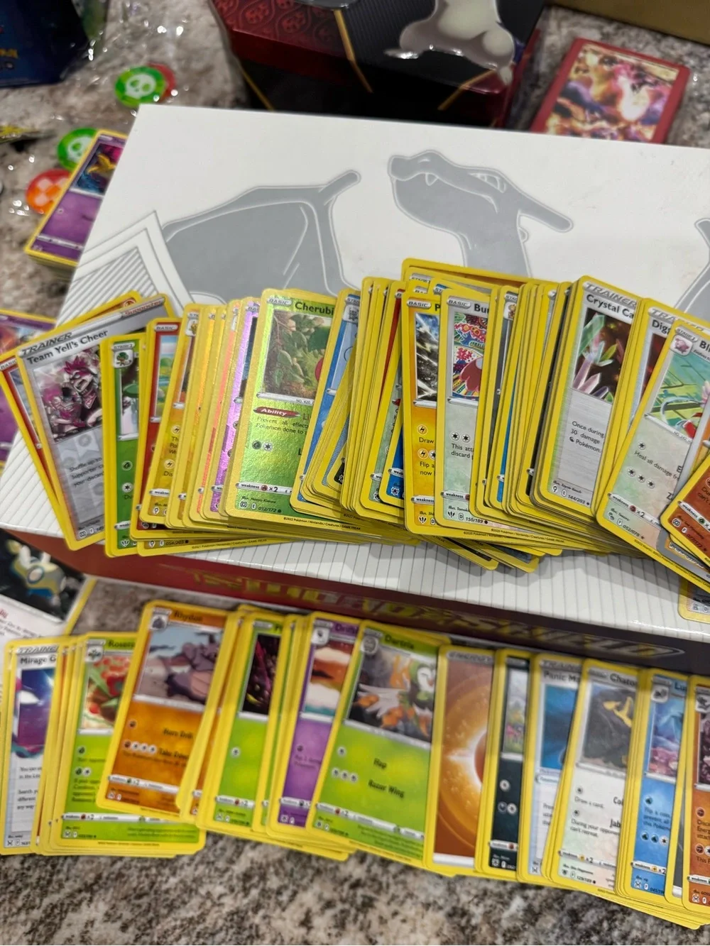 Huge Pokémon Card Lot 500+ Cards 140 Reverse Holos Tins & Accessories
